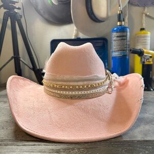 NWT Baby Pink Cowgirl Hat !